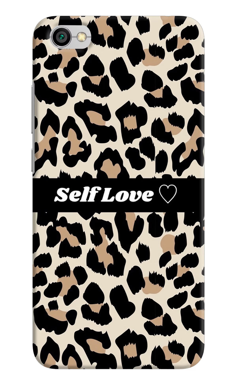 Leopard Print Self Love Redmi Y1 Lite Back Cover, Hard case