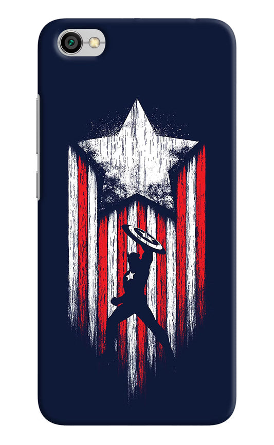 Captain America Marvel Art Redmi Y1 Lite Hard Case Back Cover by Casekaro