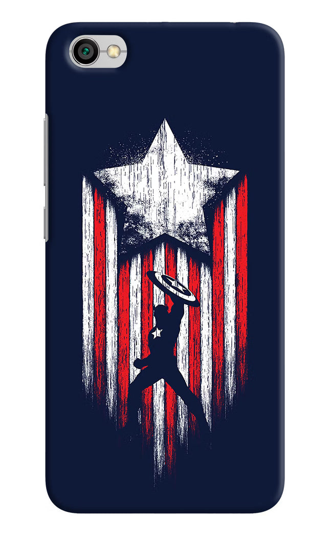 Captain America Marvel Art Redmi Y1 Lite Hard Case Back Cover by Casekaro