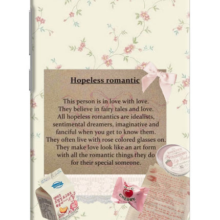Hopeless Romantic Redmi Y1 Lite Hard Case Back Cover by Casekaro