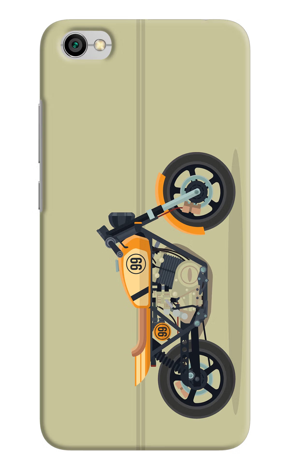 Vertical Speedster Redmi Y1 Lite Hard Case Back Cover by Casekaro