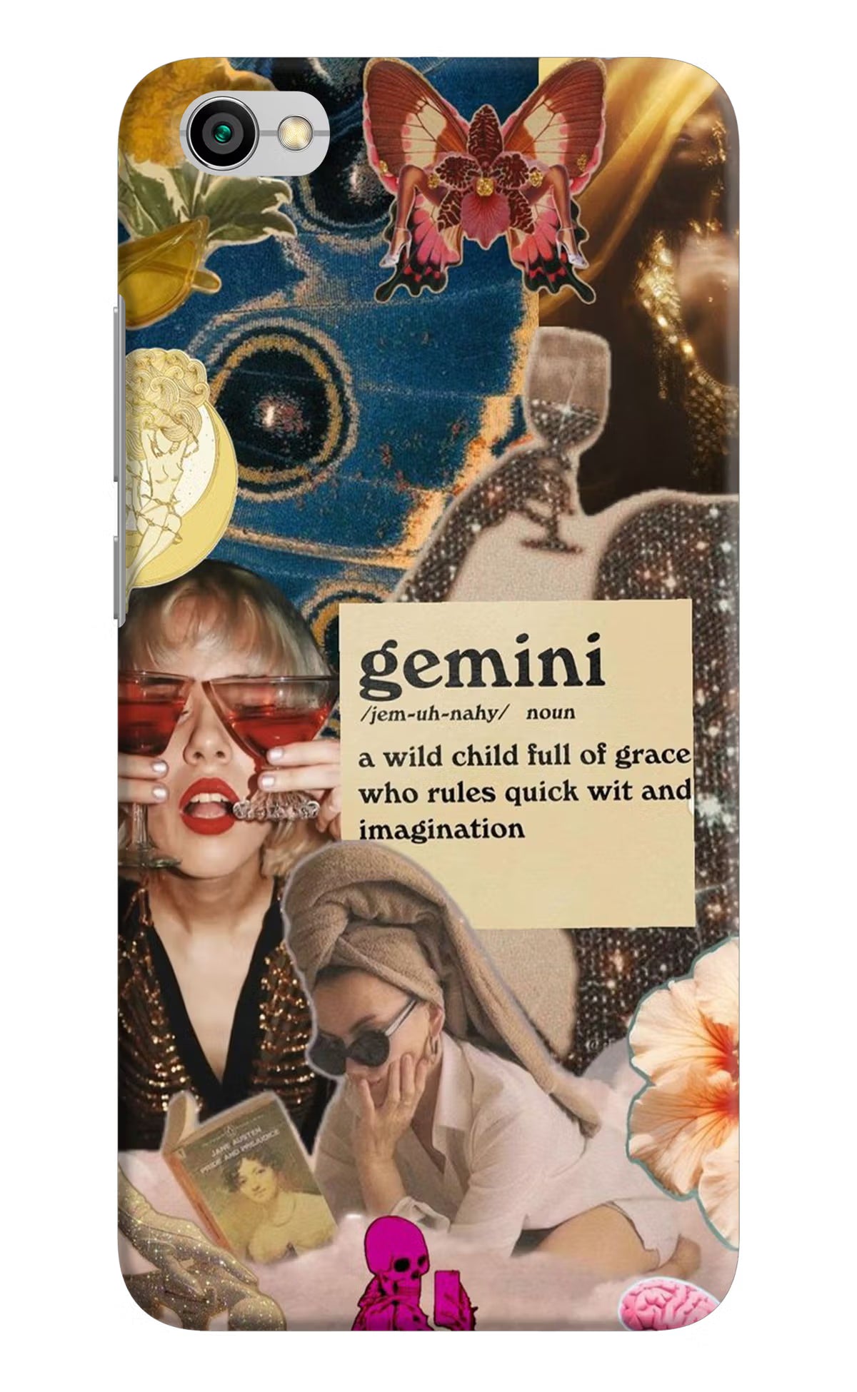 Gemini Zodiac Redmi Y1 Lite Hard Case Back Cover by Casekaro