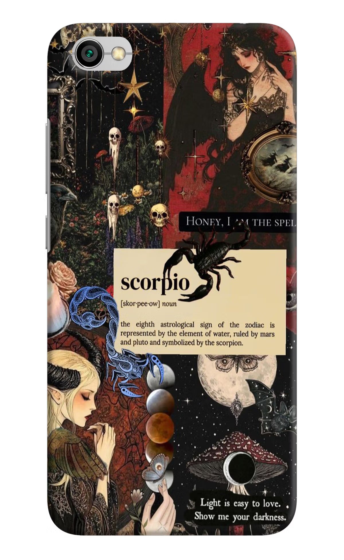 Scorpio Zodiac Redmi Y1 Lite Hard Case Back Cover by Casekaro