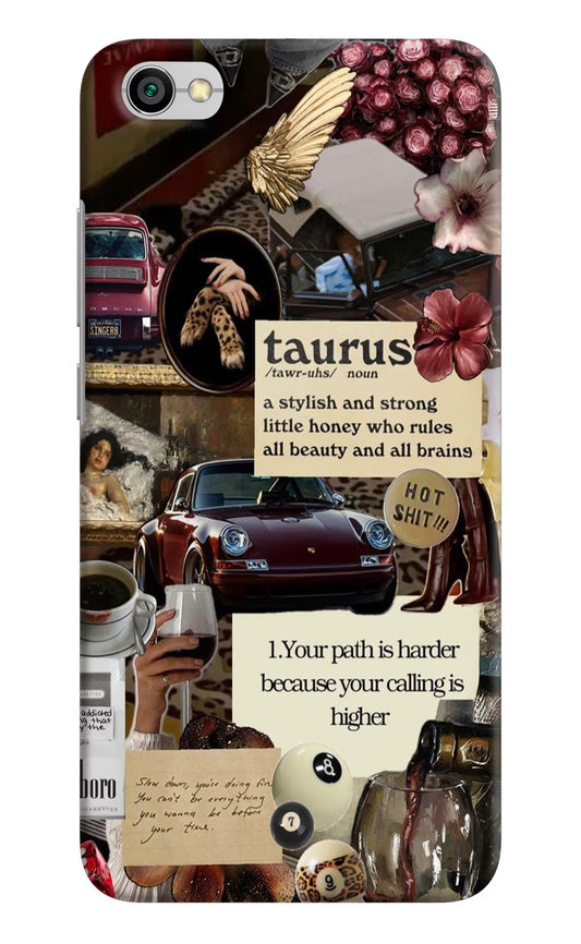 Taurus Zodiac Redmi Y1 Lite Hard Case Back Cover by Casekaro