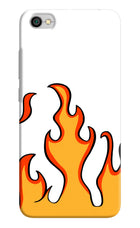 Fired Up – White Redmi Y1 Lite Hard Case Back Cover by Casekaro