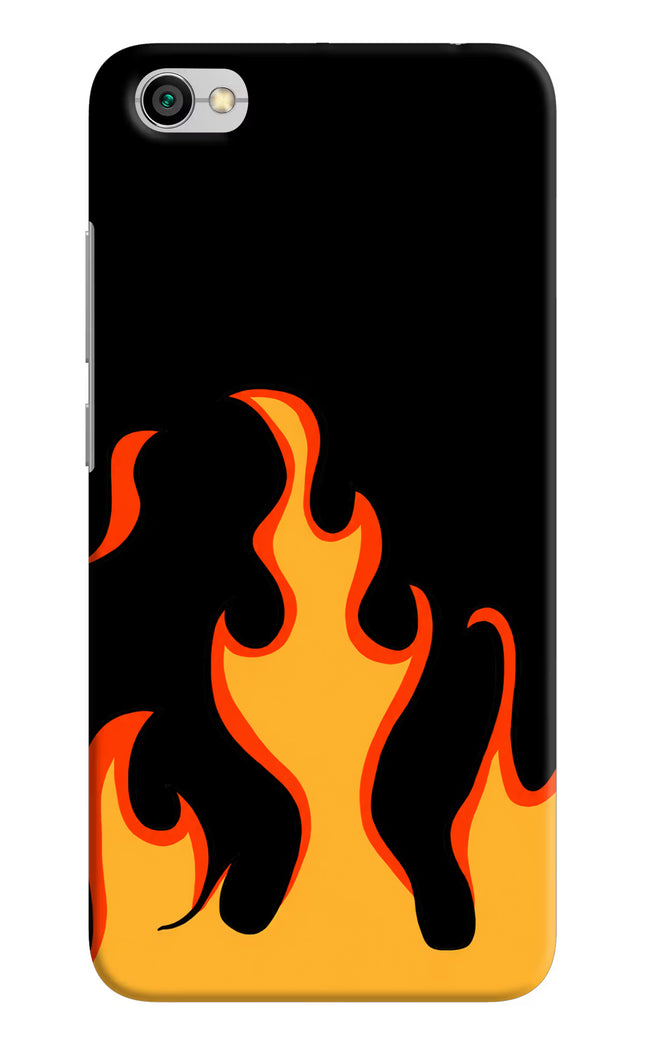 Fired Up – Black Redmi Y1 Lite Hard Case Back Cover by Casekaro