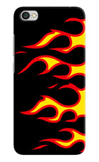 Side Sweep Flames Redmi Y1 Lite Hard Case Back Cover by Casekaro