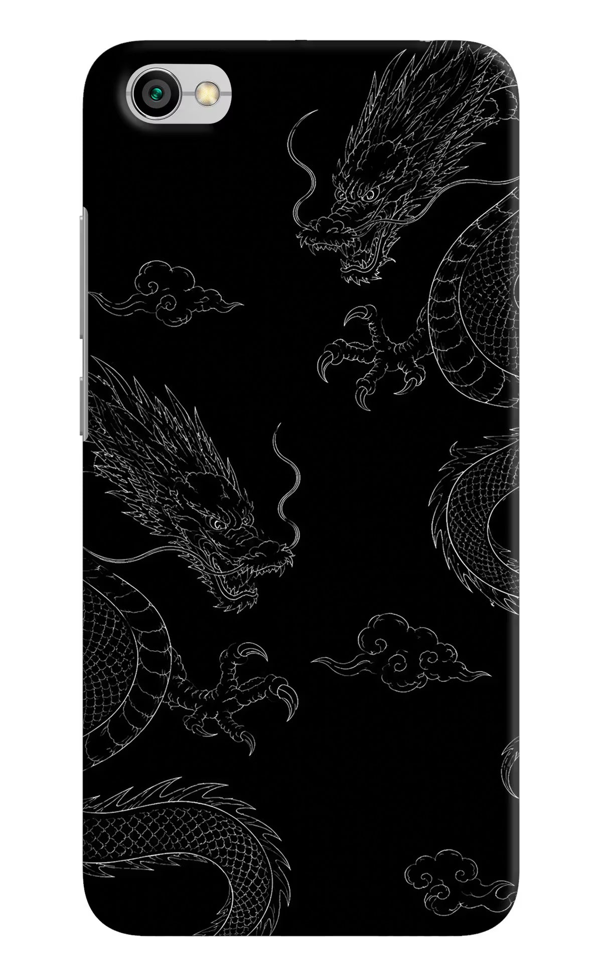 Twin Dragons Redmi Y1 Lite Hard Case Back Cover by Casekaro