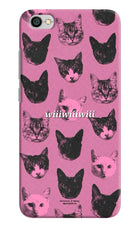 Pink Cats Redmi Y1 Lite Hard Case Back Cover by Casekaro