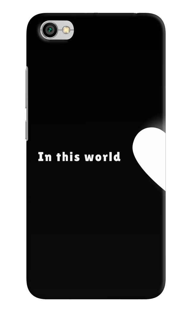 This World Redmi Y1 Lite Hard Case Back Cover by Casekaro