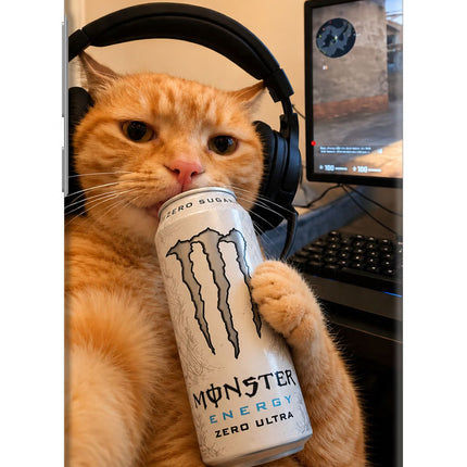 Gamer Cat Energy Redmi Y1 Lite Hard Case Back Cover by Casekaro
