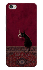 Midnight Cat Redmi Y1 Lite Hard Case Back Cover by Casekaro