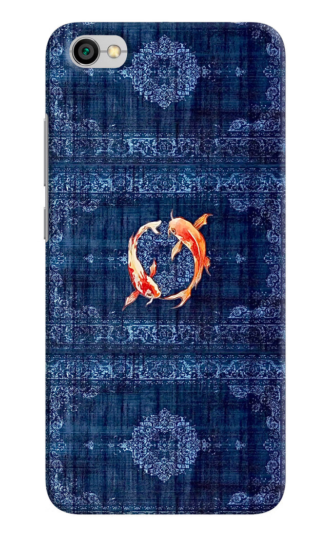Koi Blue Redmi Y1 Lite Hard Case Back Cover by Casekaro