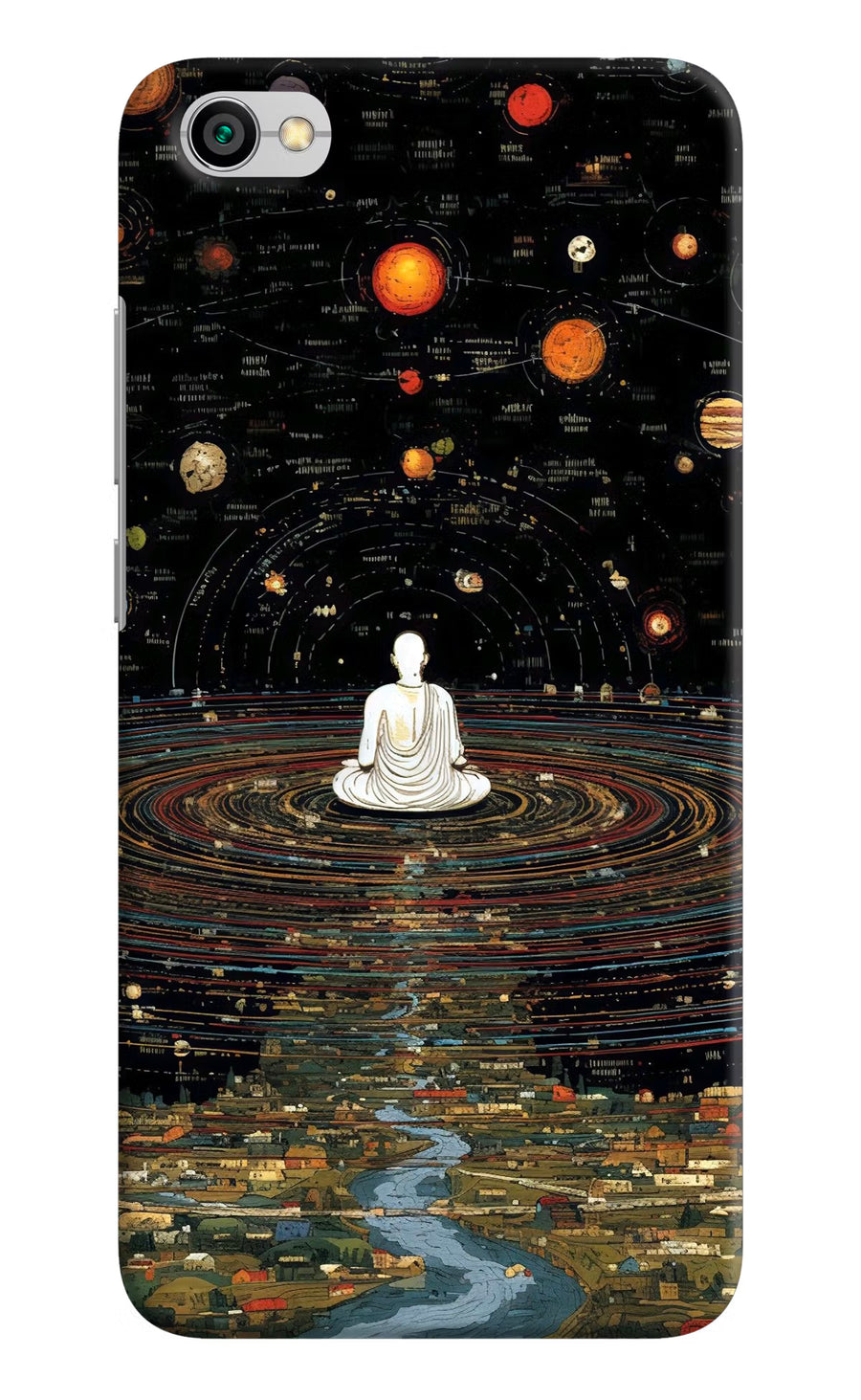 Space Monk Redmi Y1 Lite Back Cover, Hard case