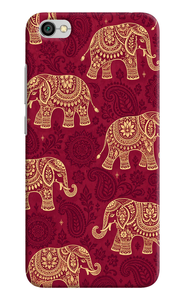 Maroon Elephant Redmi Y1 Lite Hard Case Back Cover by Casekaro
