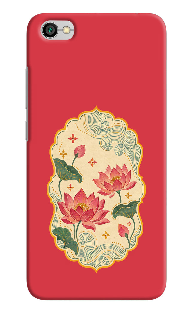 Pink Lotus Redmi Y1 Lite Hard Case Back Cover by Casekaro