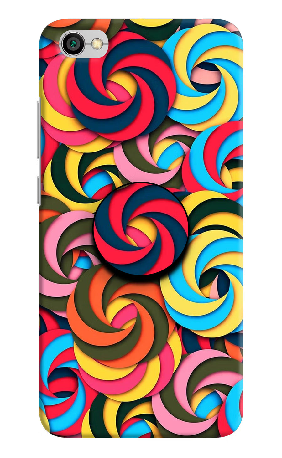Spiral Pattern Redmi Y1 Lite Pop Case, Hard case