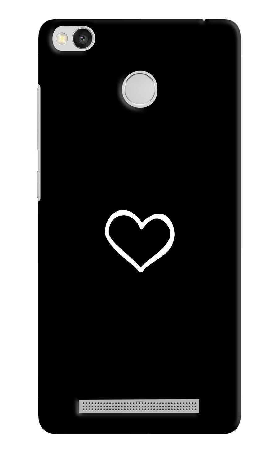 Heart Redmi 3S Prime Back Cover, Hard case