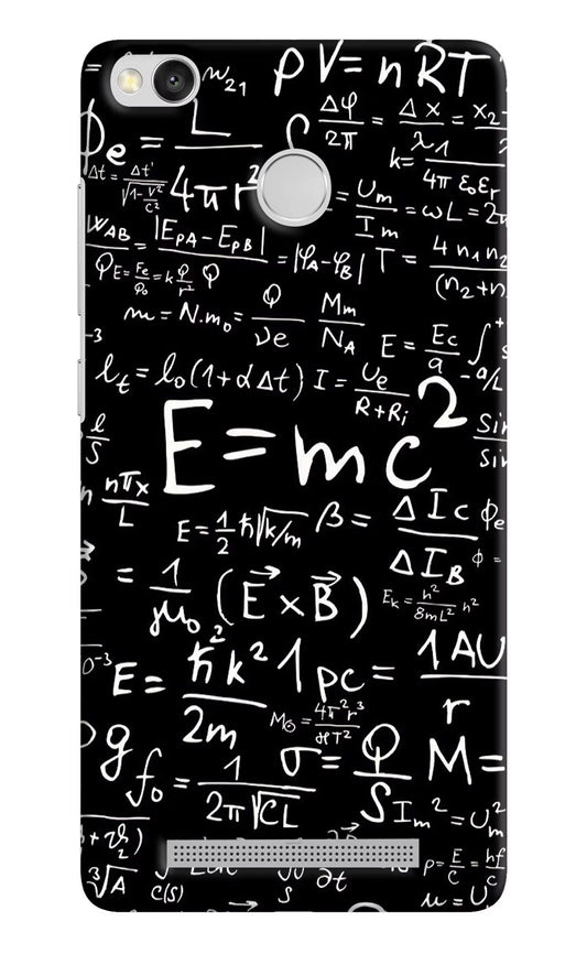 Physics Formula Redmi 3S Prime Hard Case Back Cover by Casekaro