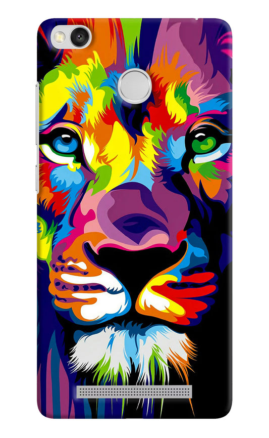 Lion Redmi 3S Prime Hard Case Back Cover by Casekaro