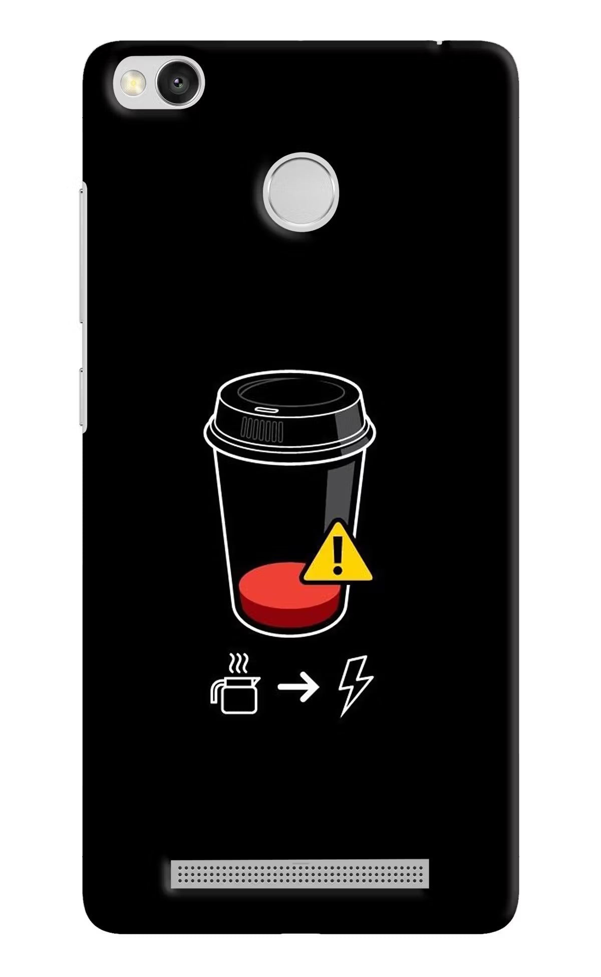 Coffee Redmi 3S Prime Hard Case Back Cover by Casekaro