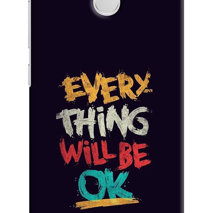 Everything Will Be Ok Redmi 3S Prime Hard Case Back Cover by Casekaro