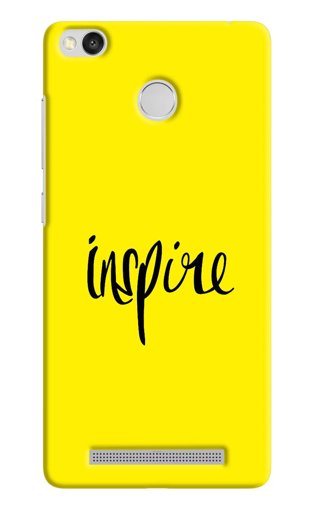 Inspire Redmi 3S Prime Hard Case Back Cover by Casekaro