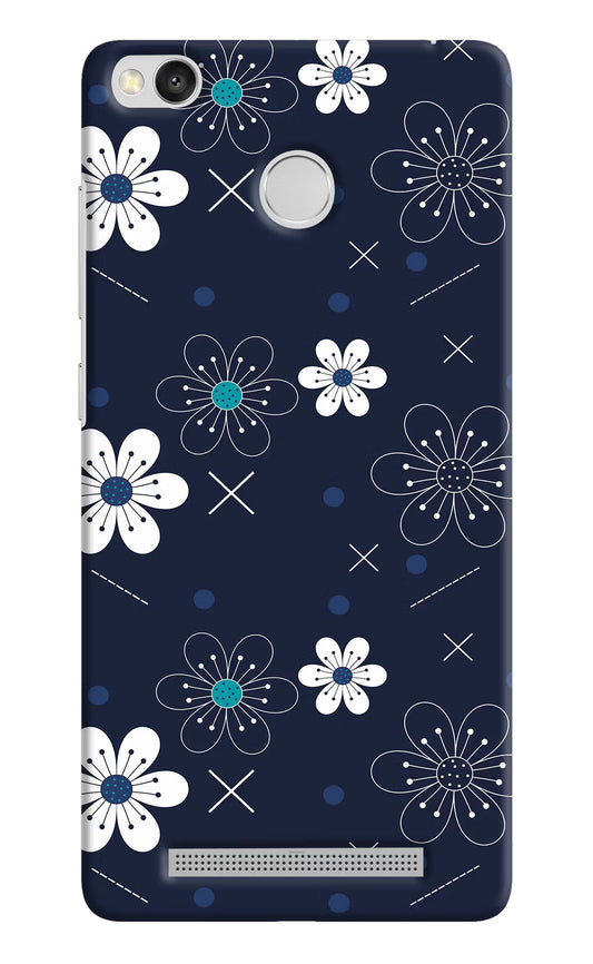 Flowers Redmi 3S Prime Hard Case Back Cover by Casekaro