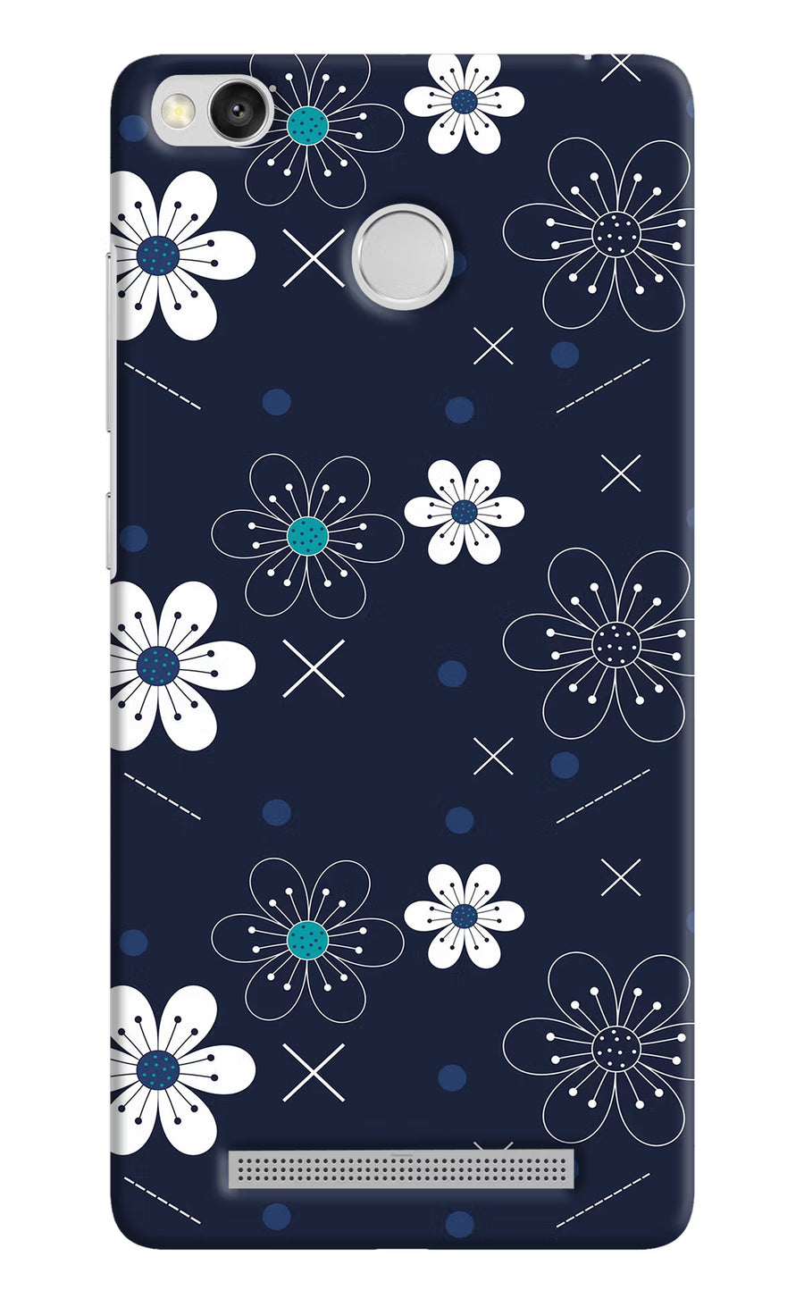 Flowers Redmi 3S Prime Back Cover, Hard case