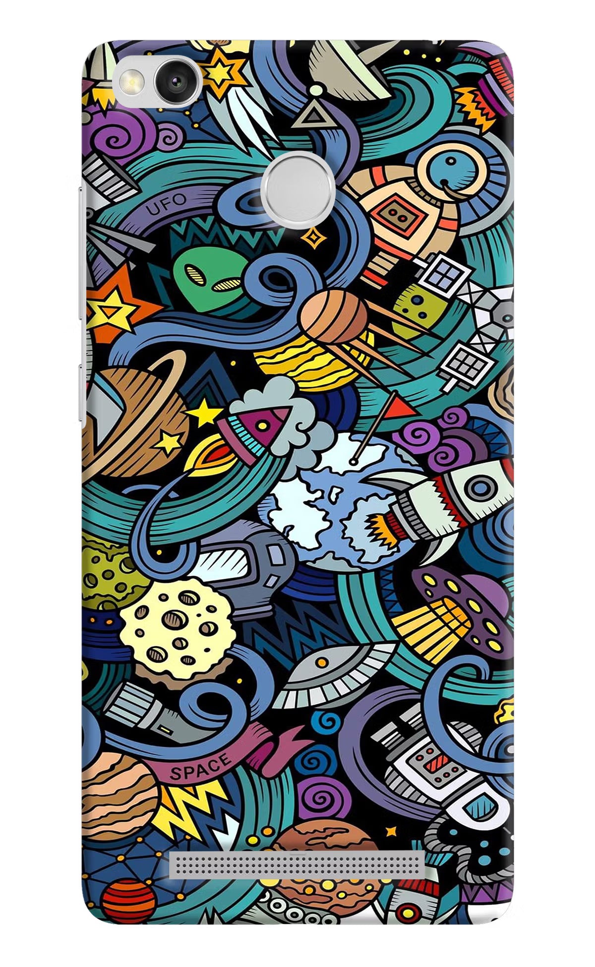 Space Abstract Redmi 3S Prime Hard Case Back Cover by Casekaro