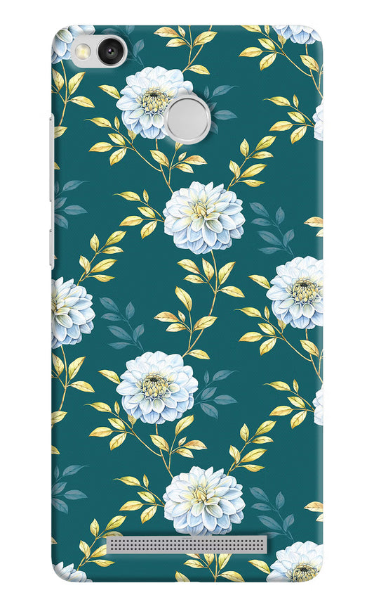 Flowers Redmi 3S Prime Hard Case Back Cover by Casekaro