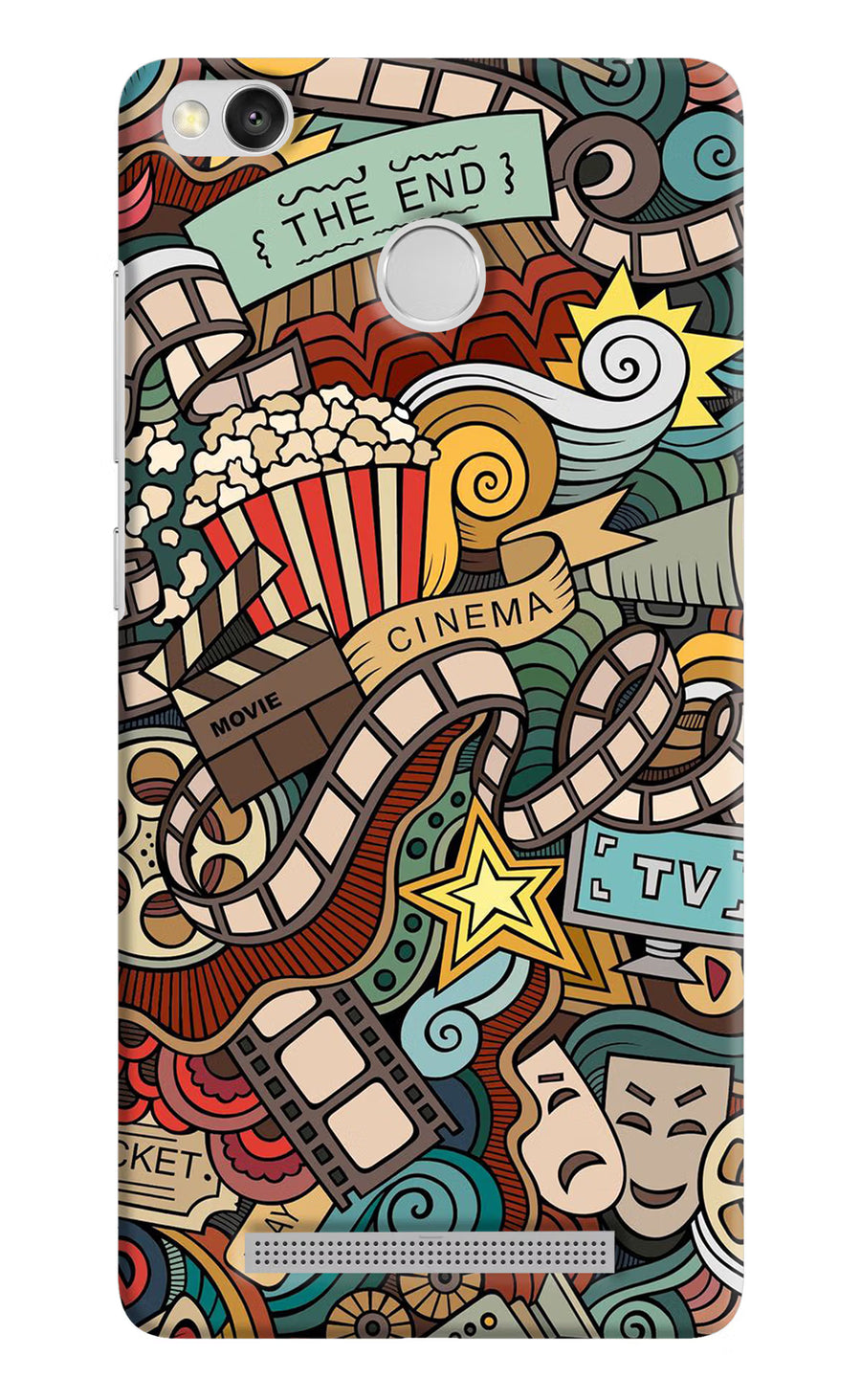 Cinema Abstract Redmi 3S Prime Back Cover, Hard case