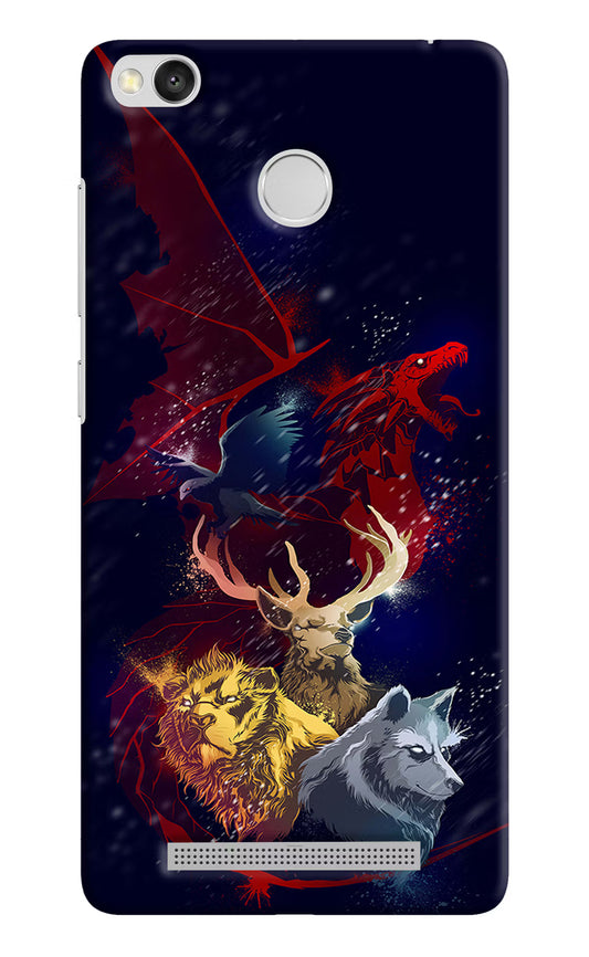 Game Of Thrones Redmi 3S Prime Hard Case Back Cover by Casekaro