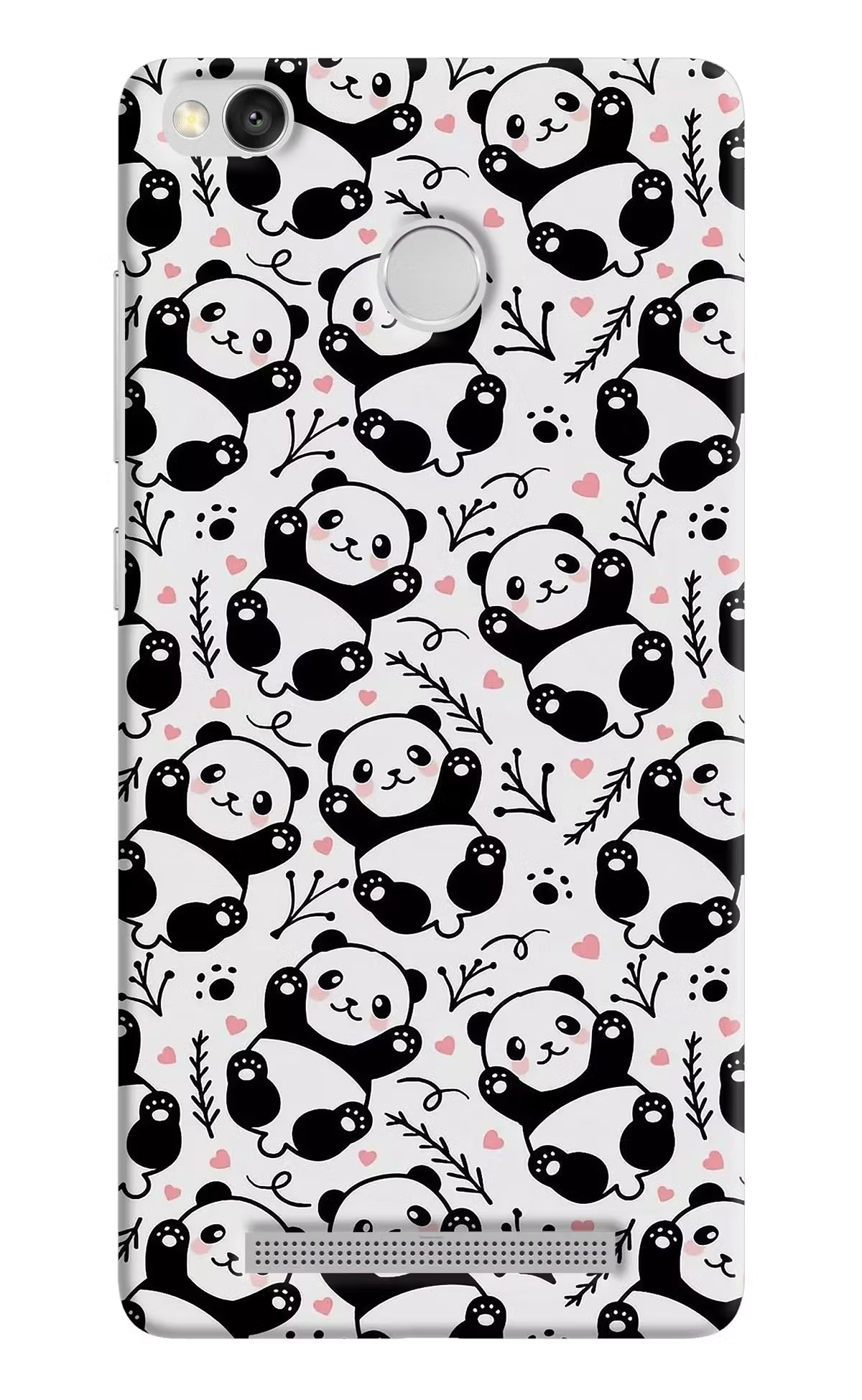 Cute Panda Redmi 3S Prime Hard Case Back Cover by Casekaro