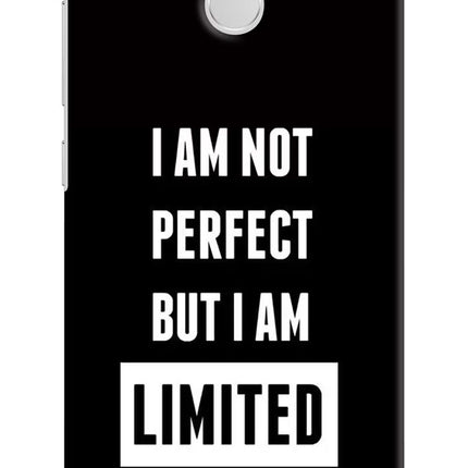 I Am Not Perfect But I Am Limited Edition Redmi 3S Prime Hard Case Back Cover by Casekaro