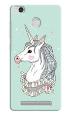 Unicorn Wallpaper Redmi 3S Prime Hard Case Back Cover by Casekaro