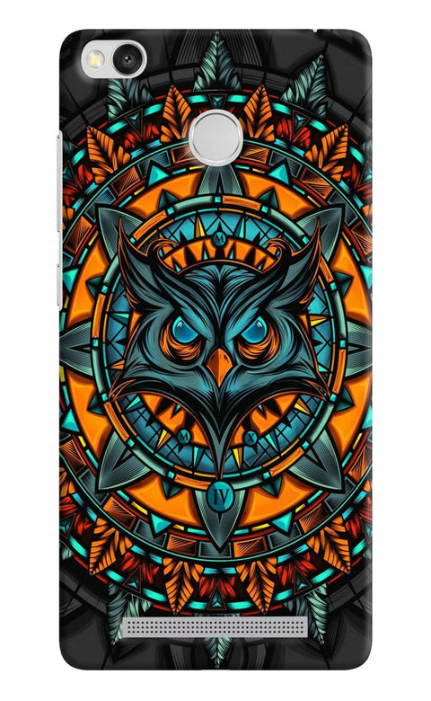Angry Owl Art Redmi 3S Prime Back Cover