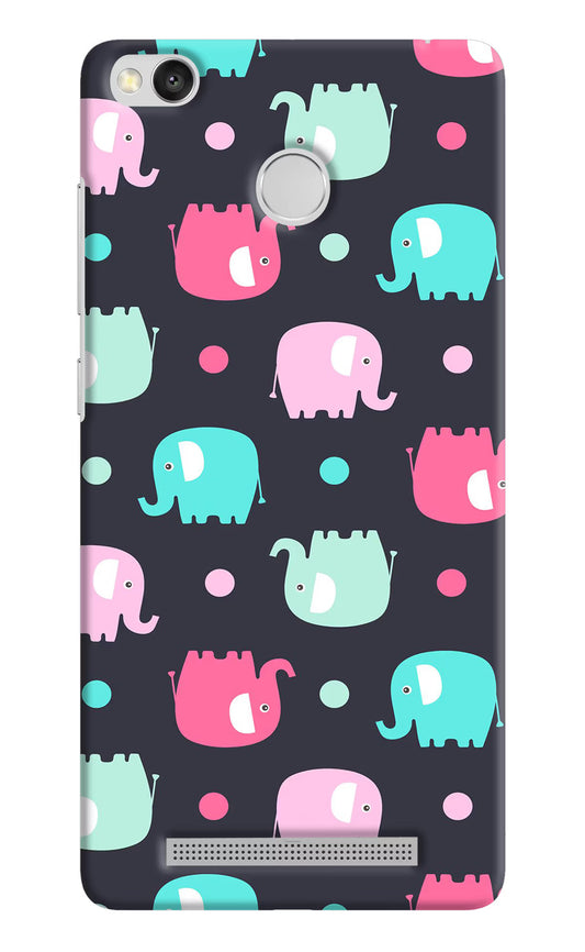 Elephants Redmi 3S Prime Hard Case Back Cover by Casekaro
