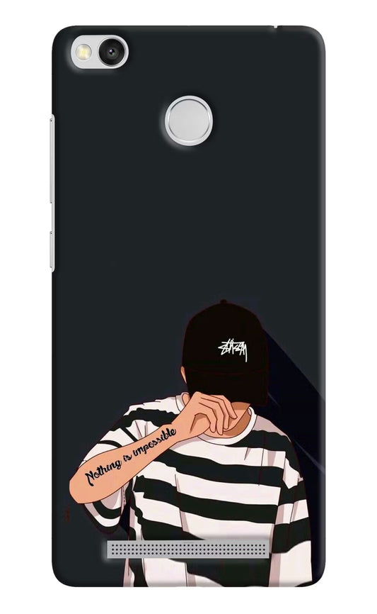 Aesthetic Boy Redmi 3S Prime Hard Case Back Cover by Casekaro