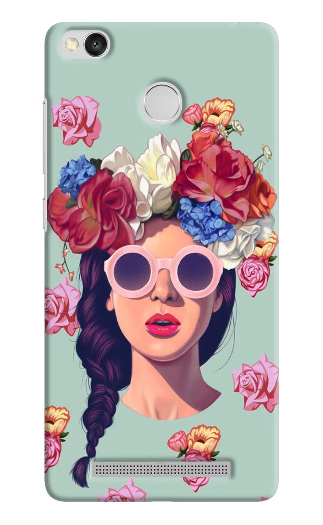 Pretty Girl Redmi 3S Prime Hard Case Back Cover by Casekaro