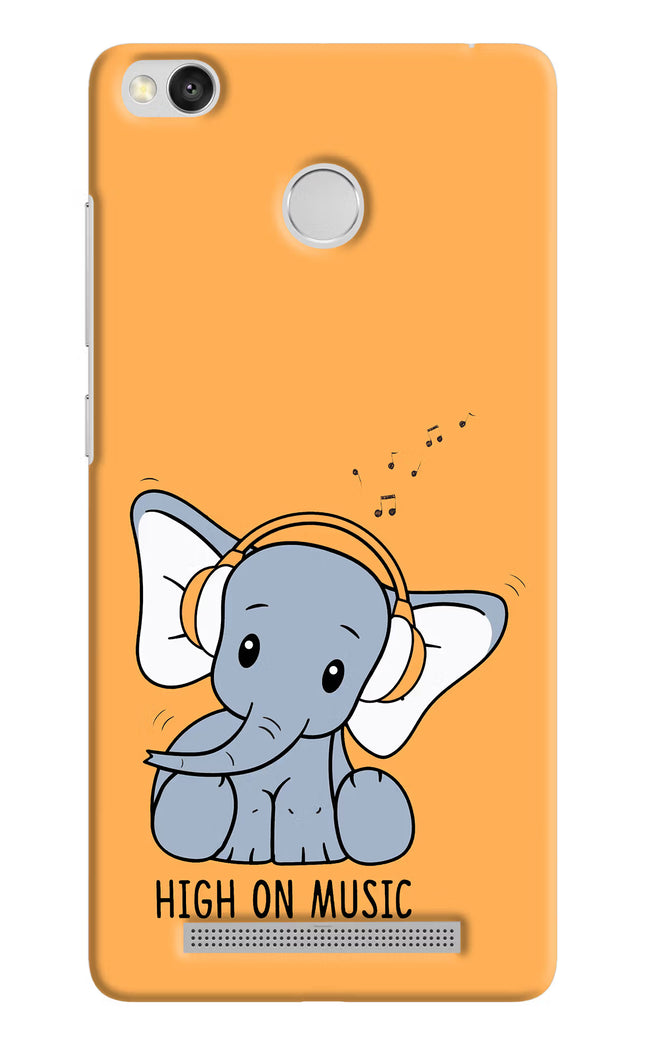 High On Music Redmi 3S Prime Hard Case Back Cover by Casekaro