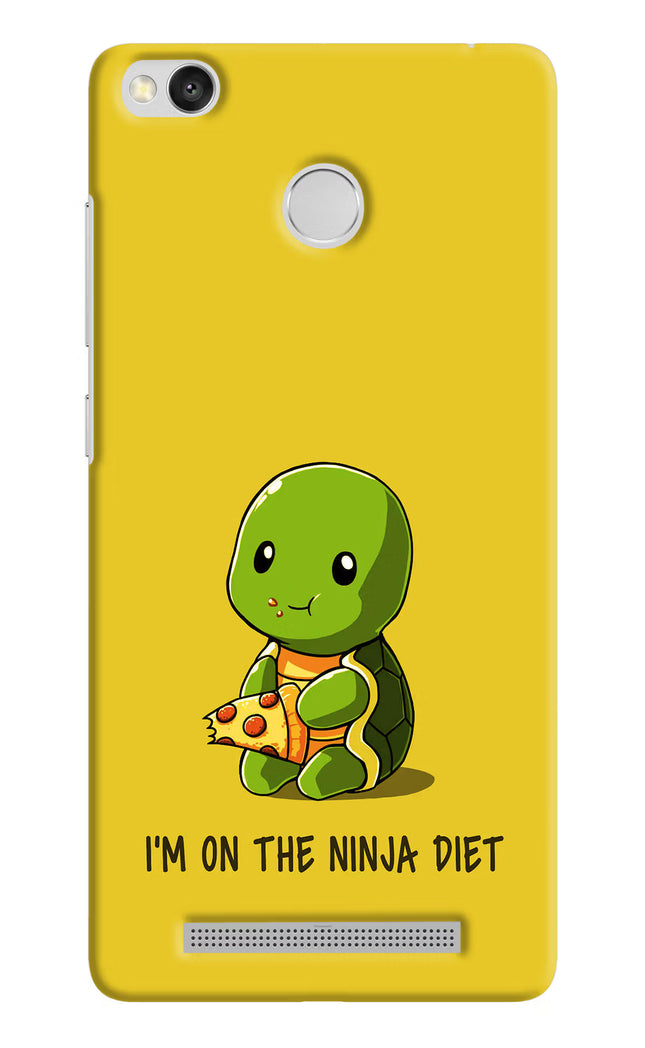 I'm on Ninja Diet Redmi 3S Prime Hard Case Back Cover by Casekaro