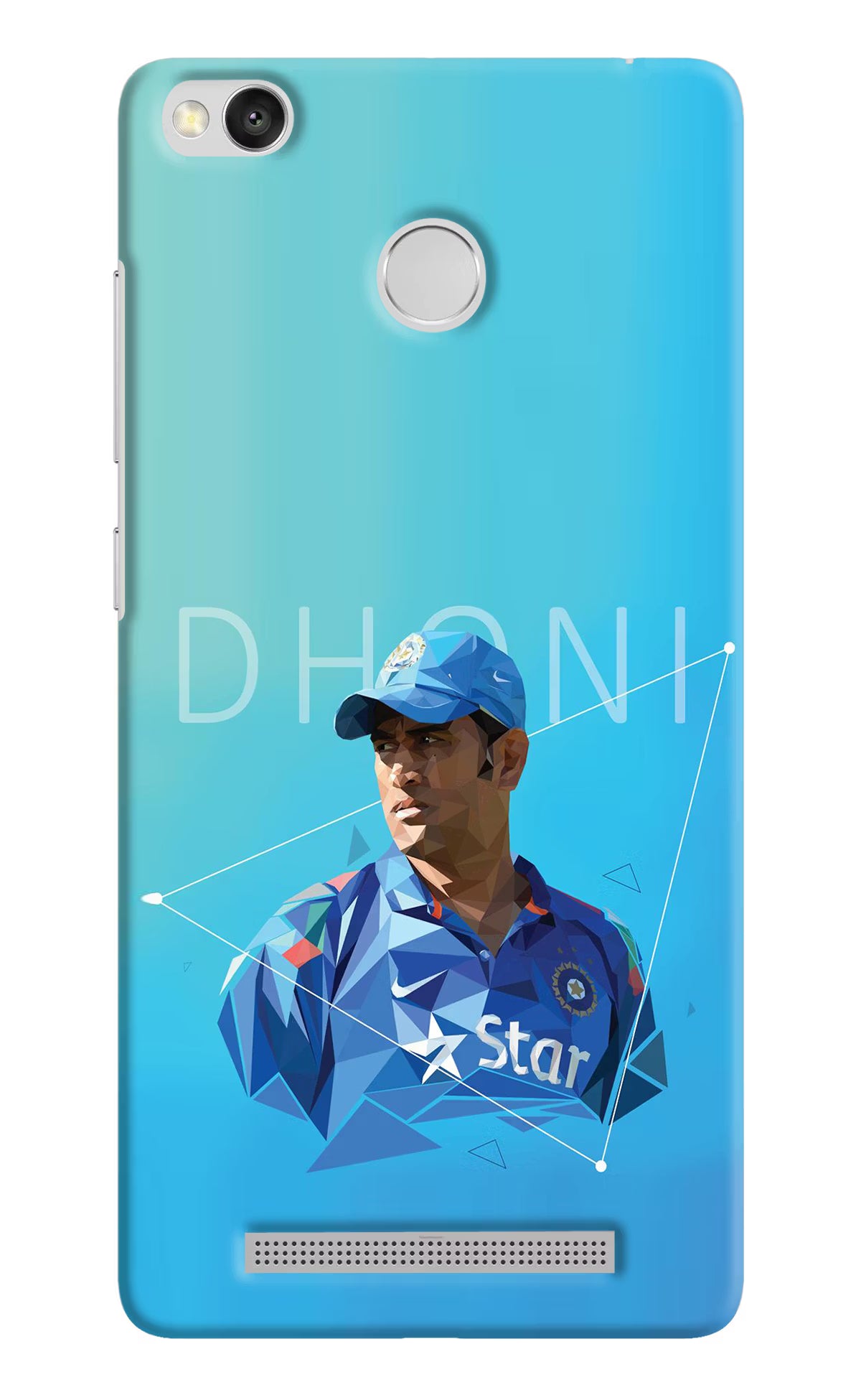 Dhoni Artwork Redmi 3S Prime Hard Case Back Cover by Casekaro