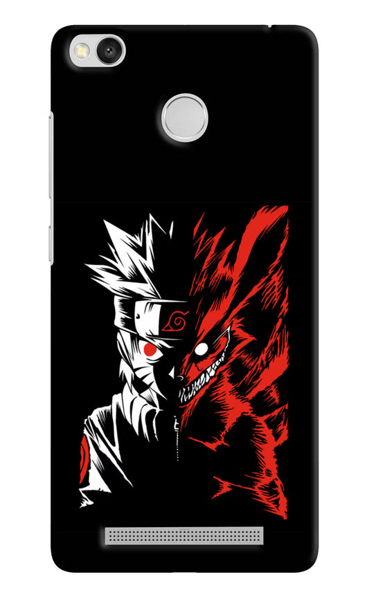 Naruto Two Face Redmi 3S Prime Hard Case Back Cover by Casekaro