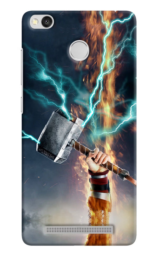 Thor Hammer Mjolnir Redmi 3S Prime Hard Case Back Cover by Casekaro