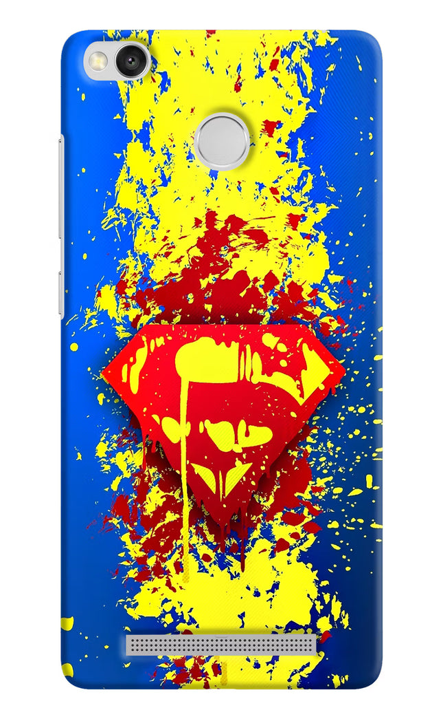 Superman logo Redmi 3S Prime Hard Case Back Cover by Casekaro