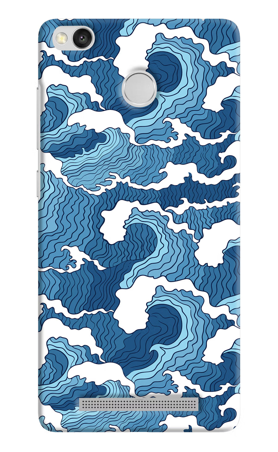 Blue Waves Redmi 3S Prime Back Cover, Hard case