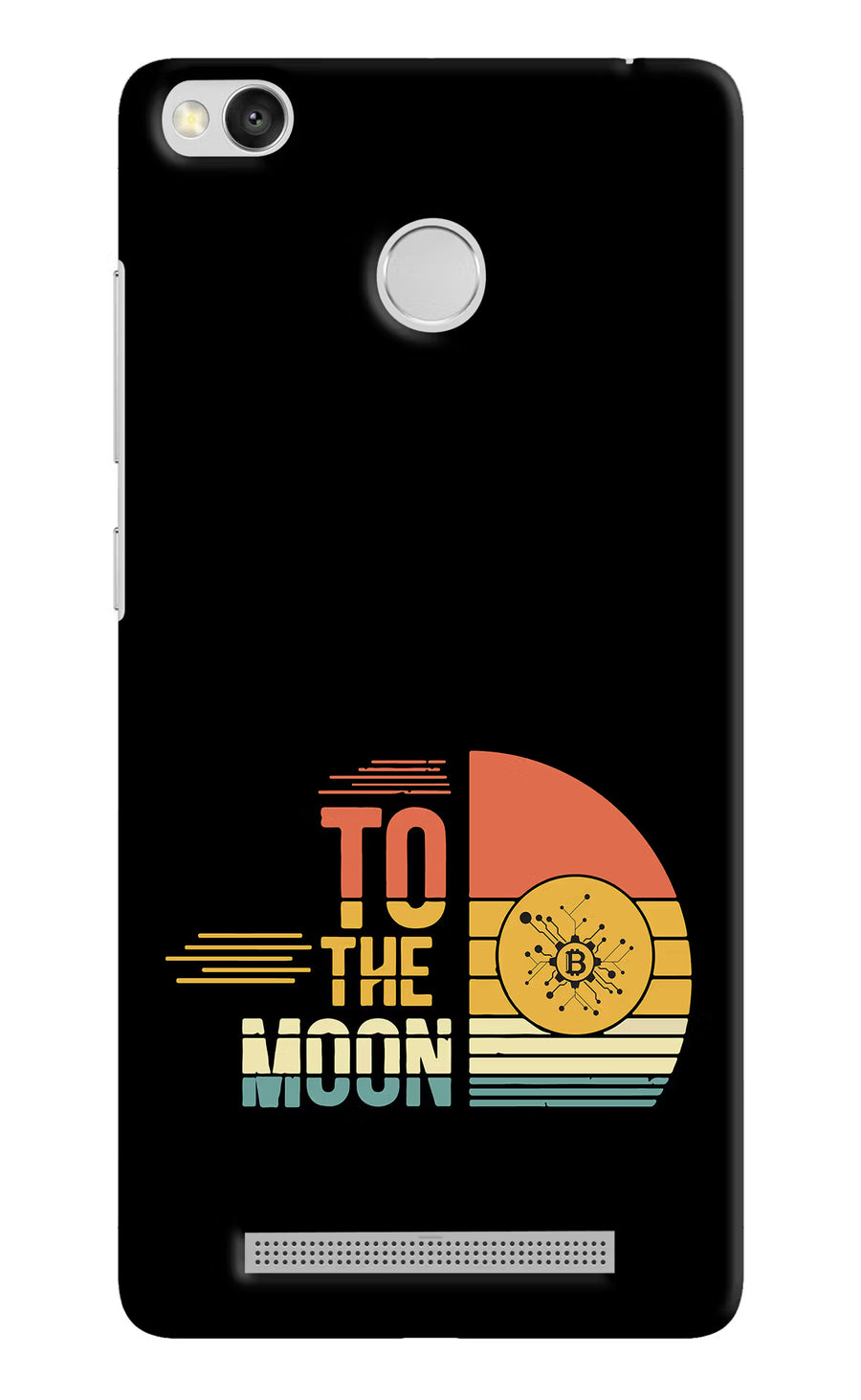 To the Moon Redmi 3S Prime Back Cover, Hard case