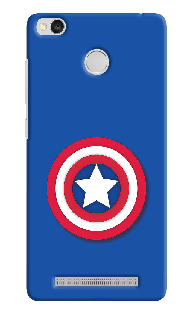 Shield Redmi 3S Prime Hard Case Back Cover by Casekaro