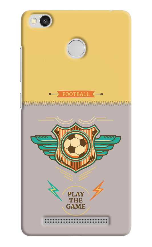 Football Redmi 3S Prime Hard Case Back Cover by Casekaro